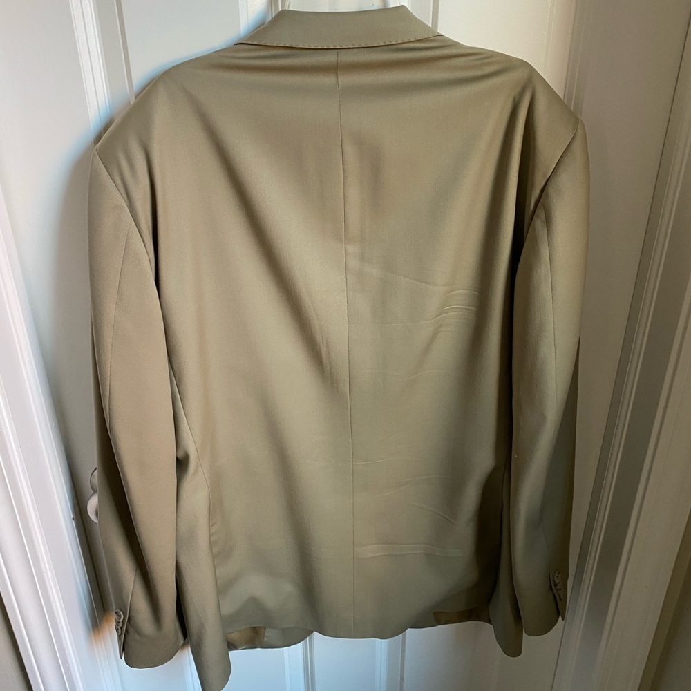Samuelsohn SB Gable Performance 100% Wool 2 Piece Tan Suit 42/36 TALL - Picture 9 of 16